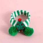 Adjustable Winter Knit Scarf Collar for Small Dogs & Cats – Christmas Style - Image 3