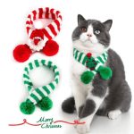 Adjustable Winter Knit Scarf Collar for Small Dogs & Cats – Christmas Style - Image 4