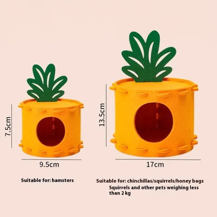 Cozy Felt Cottage Tunnel for Guinea Pigs, Hamsters & Small Pets - Image 3