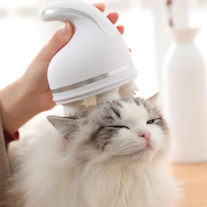 Electric Pet Head Massager for Dogs and Cats - Relaxing & Stress-Relief Grooming Tool - Image 1