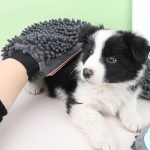 2-in-1 Pet Bathing & Grooming Glove with Silicone Brush and Microfiber Drying - Image 2