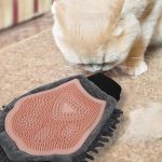 2-in-1 Pet Bathing & Grooming Glove with Silicone Brush and Microfiber Drying - Image 3