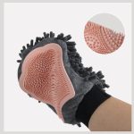 2-in-1 Pet Bathing & Grooming Glove with Silicone Brush and Microfiber Drying - Image 5