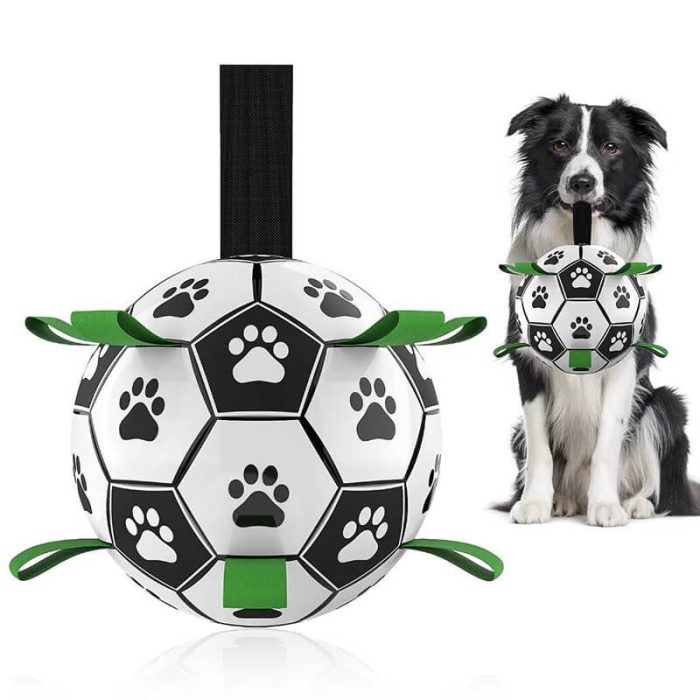 Interactive Dog Football Toy - Inflatable Ball with Tabs - Image 4