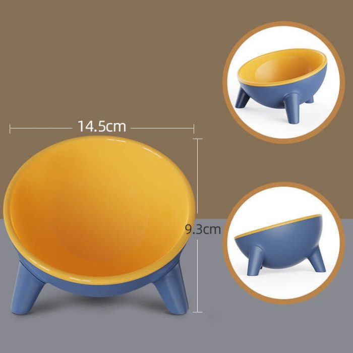 Elevated Tilted Pet Feeding Bowl with Stand - Nordic Anti-Spill Design - Image 4