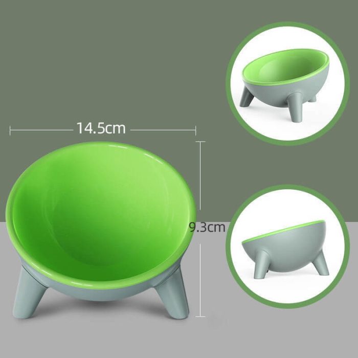 Elevated Tilted Pet Feeding Bowl with Stand - Nordic Anti-Spill Design - Image 3