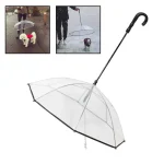 Transparent Dog Umbrella with Leash - Rain Protection for Pets